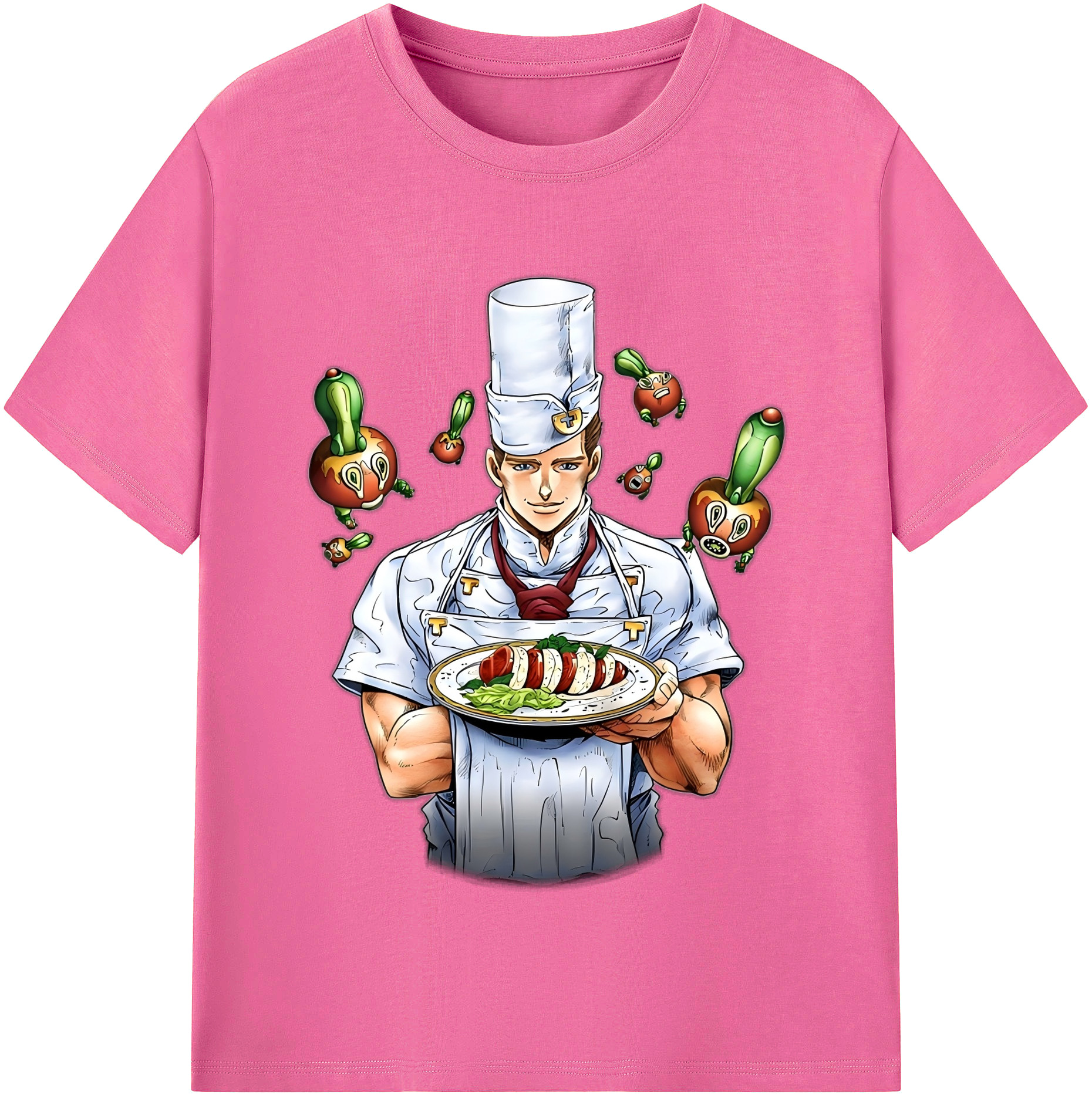 （画像用） ジョジョの奇妙な冒険 Tonio Trussardi JoJo's Bizarre Adventure トニオ?トラッサルディ レディースカジュアルプリントTシャツ（綿100％）